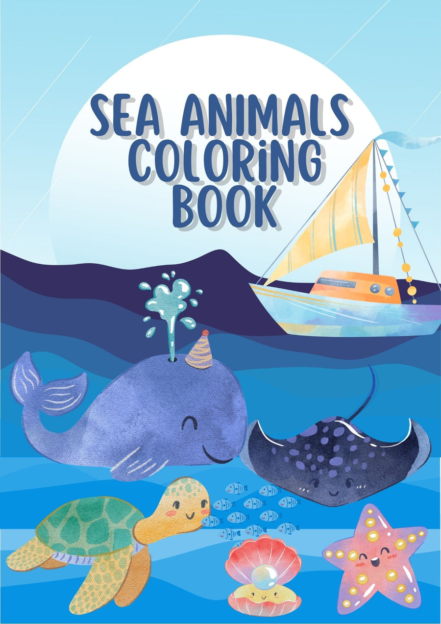 Sea Animals Coloring Book