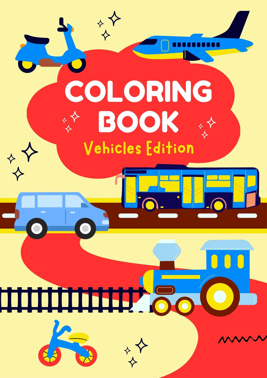 Vehicles Coloring Book
